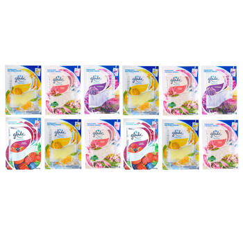 12PK Glade Hang It Fresh Air Freshener Fresh Assorted 8g