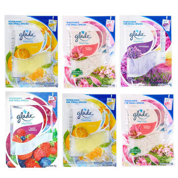 6PK Glade Hang It Fresh Air Freshener Fresh Assorted 8g