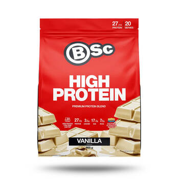 BSc 27g High Protein Low Carb Powder Post Workout 20 Serves 800g Vanilla