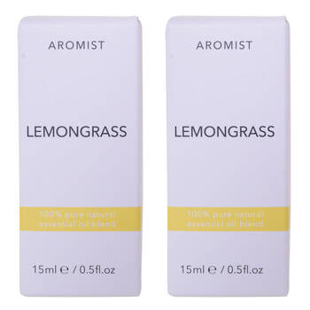 2PK Gibson Gifts Aromist Oil Aromatherapy 15ml - Lemongrass Scent