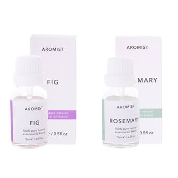 2pc Gibson Gifts Aromist Oil 15ml Fig/Rosemary Scent Combo Set