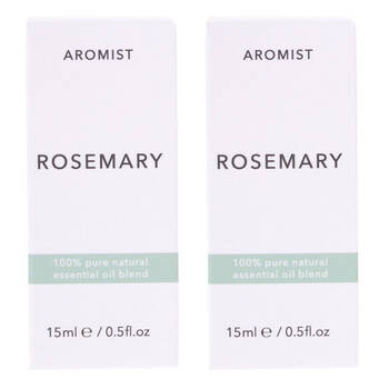 2PK Gibson Gifts Aromist Oil Aromatherapy 15ml - Rosemary Scent