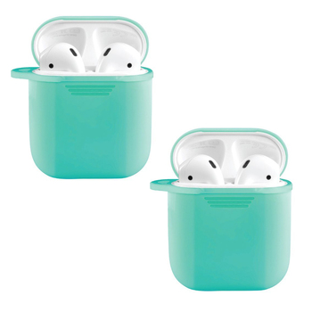 2PK Silicone Gel Skin Case For AirPod Gen 1 & 2 - Aqua