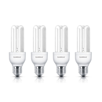 4PK Sansai Energy Saving Lamp 7W E27 Daylight