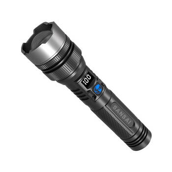 Sansai Tactical Grade Rechargeable 10W LED Torch Up to 300 meters 40x40x168mm