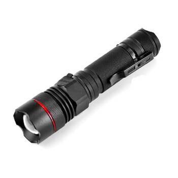 Sansai Tactical Grade Rechargeable Water Resistant 5W LED Torch 29x25.5x117mm