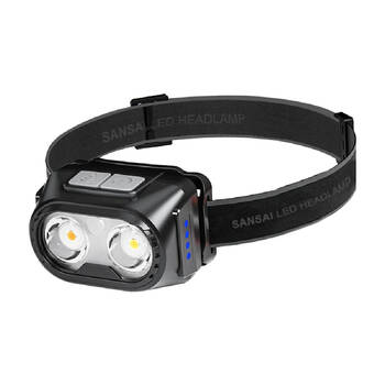 Sansai Rechargeable Motion Sensor LED Headlamp w/ Adjustable Band 5.8x4x3.5cm
