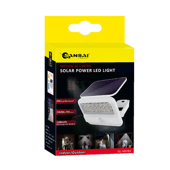 Sansai Motion Activated Solar Powered LED Wall Light