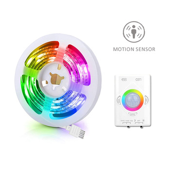 Sansai RGB Motion Sensor Rechargeable Strip Light 1M