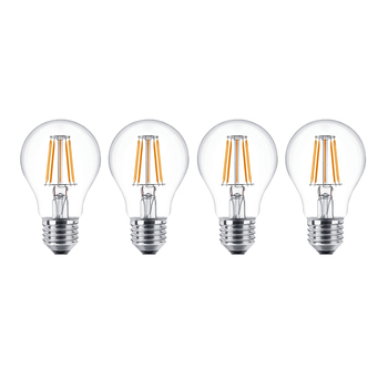 4PK Sansai LED Filament Light Bulb A60 8W E27 Warm White