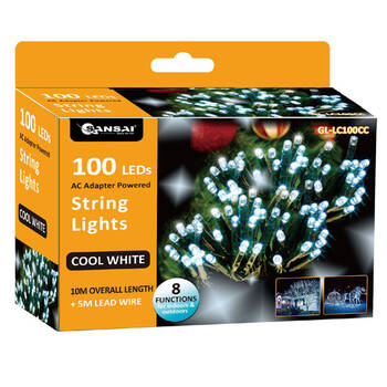 Sansai 100 LED String Lights - Cool White