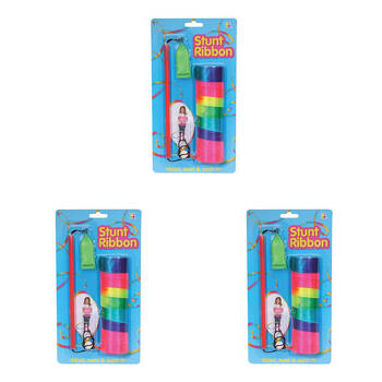 3PK Gliders & Outdoors Rainbow Stunt Streamer 28cm