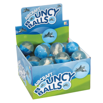 3PK Fumfings Novelty Aircraft Jetballs 5cm - Assorted