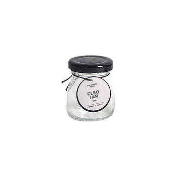 48PK The Styled Room 50ml Cleo Milk Glass Jar Assorted - Black/Gold/White