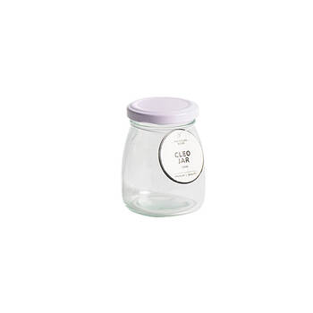 36PK The Styled Room 200ml Cleo Milk Glass Jar Assorted - Black/Gold/White