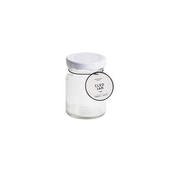 48PK The Styled Room 80ml Round Mini Glass Jar Assorted - Black/Gold/White