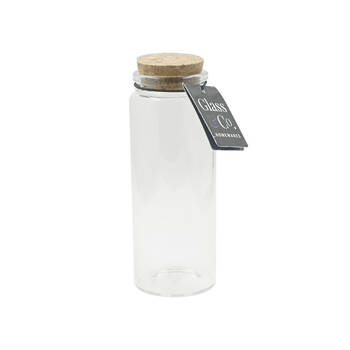 36PK Glass & Co Courtney 165ml Glass Jar w/ Cork Lid - Clear