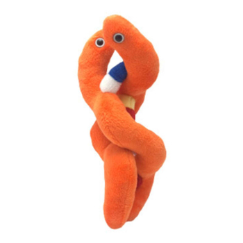 Giant Microbes DNA Genetic Soft Stuffed Plush Toy Orange