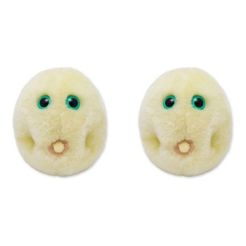 2PK Giant Microbes Hay Fever Soft Stuffed Plush Toy Yellow