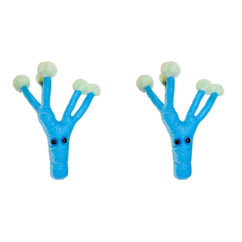 2PK Giant Microbes Penicillin Soft Stuffed Plush Toy Blue