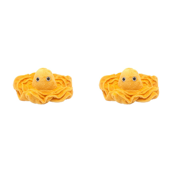 2PK Giant Microbes Plasma Soft Stuffed Plush Toy Yellow
