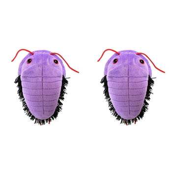 2PK Giant Microbes Trilobite Soft Stuffed Plush Toy Purple