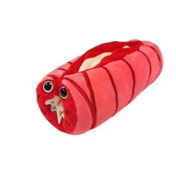 Giant Microbes Inflamed Asthma Soft Stuffed Plush Toy Red