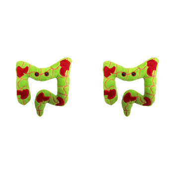 2PK Giant Microbes Crohn's Disease & Colitis Soft Stuffed Plush Toy