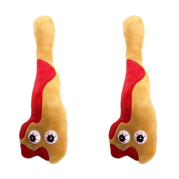 2PK Giant Microbes Hemorrhoids Soft Stuffed Plush Toy