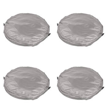 4PK Elemental 45L Portable Collapsible Bin 55x34.5cm - Grey
