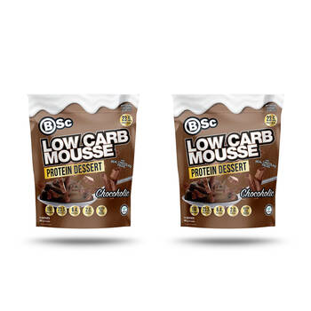 2PK BSc Low Carb Mousse Protein Dessert Mix 10 Serves Gluten Free 400g Chocoholic