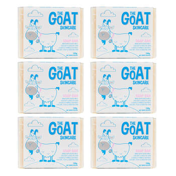 6PK The Goat Skincare Soap Bar Gentle Moisturising 100g For Dry & Sensitive Skin