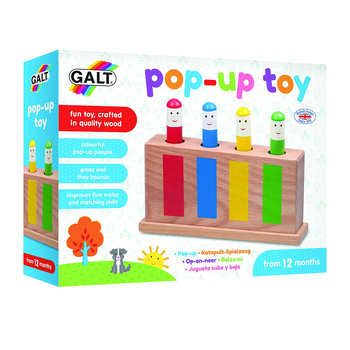 Galt Pop Up Kids/Childrens Activity Wooden Toy 12m+