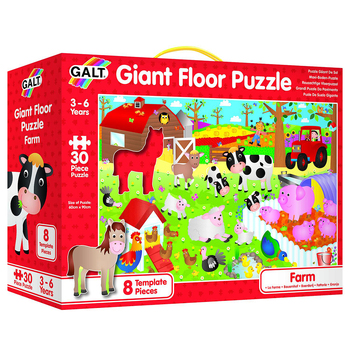 30pc Galt Farm Kids/Childrens Giant Floor Puzzle 3y+