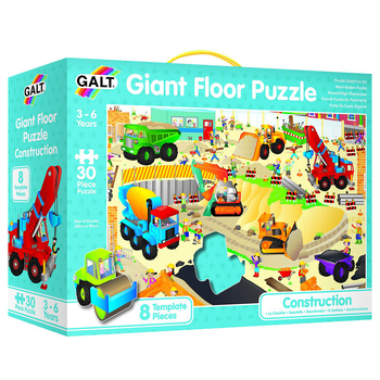30pc Galt Construction Site Kids/Childrens Giant Floor Puzzle 3y+