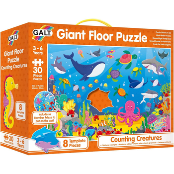 30pc Galt Counting Creatures Kids/Childrens Giant Floor Puzzle 3y+