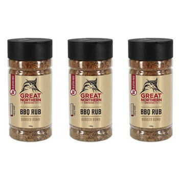 3PK Hot Shots Great Northern Burger Bomb Herbs & Spices 160g Cooking Seasoning
