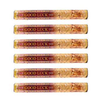 6x 20pc HEM Hexa Good Luck Scent Incense Sticks Meditation Fragrance