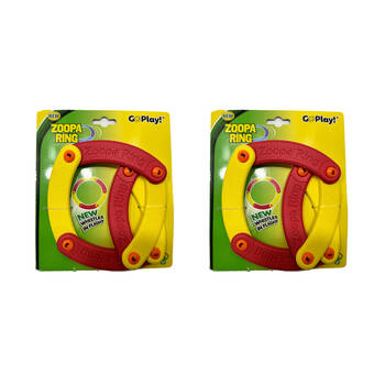 2PK Go Play! Zoopa Ring Foldable Flyer Outdoor Throwing Fun for Kids/Children 6Y+