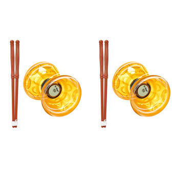 2PK Go Play! Diabolo Bounce/Toss Toy for Aspiring Young Circus Performers Yellow 6Y+