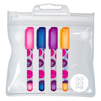 4PK GoGoPo Mini Gel Pens - Assorted