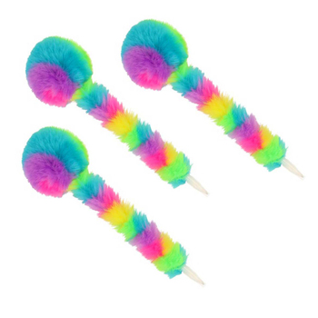 3PK GoGoPo Fluffy Neon Pen