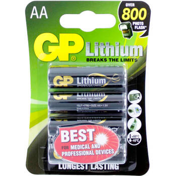 1.5V AA GP LITHIUM FR6 PK4