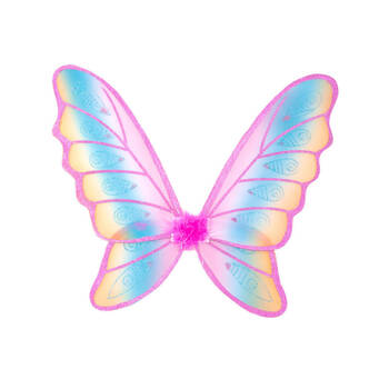 Great Pretenders Glitter Rainbow Wings Kids/Girls Costume 3y+