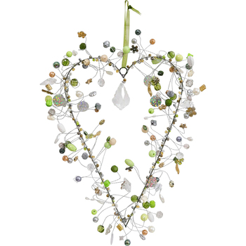 LVD Beaded Heart Xl Tranquil Decorative Sculpture Home/Lounge Decor
