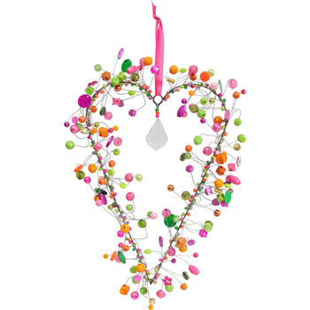 LVD Beaded Heart Xl Fairytale Decorative Sculpture Home/Lounge Decor