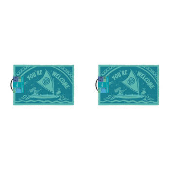 2PK Disney Moana You're Welcome Doormat 40x60cm Home Frontdoor Mat