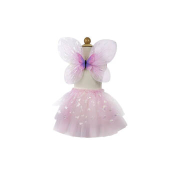 Great Pretenders Pink Flutter Butterfly Skirt & Wings Size 4-6 Costume 4y+