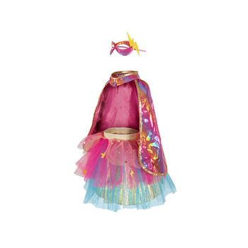Great Pretenders Super Duper Tutu Cape & Mask Girls Kids Costume Set Size 4-6