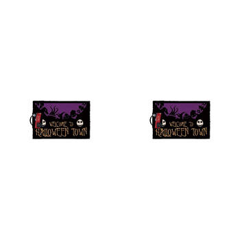 2PK Disney The Nightmare Before Christmas Halloween Town Doormat 40x60cm